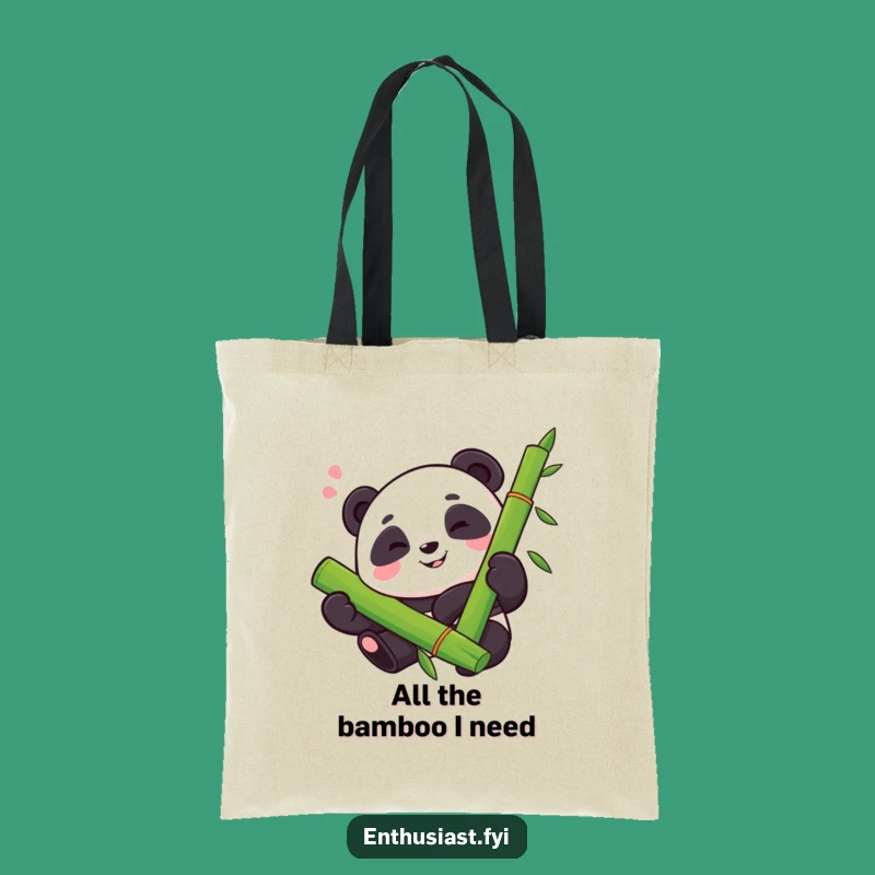 Funny Panda Bamboo Hug Tote Bag: Proud Sigh, Eco-Friendly, Adorable Gift
